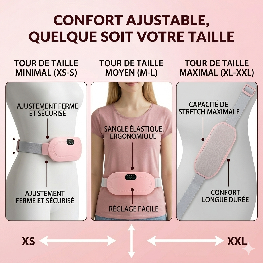 Lunéa™ — Ceinture Chauffante Menstruelle Anti-Douleur