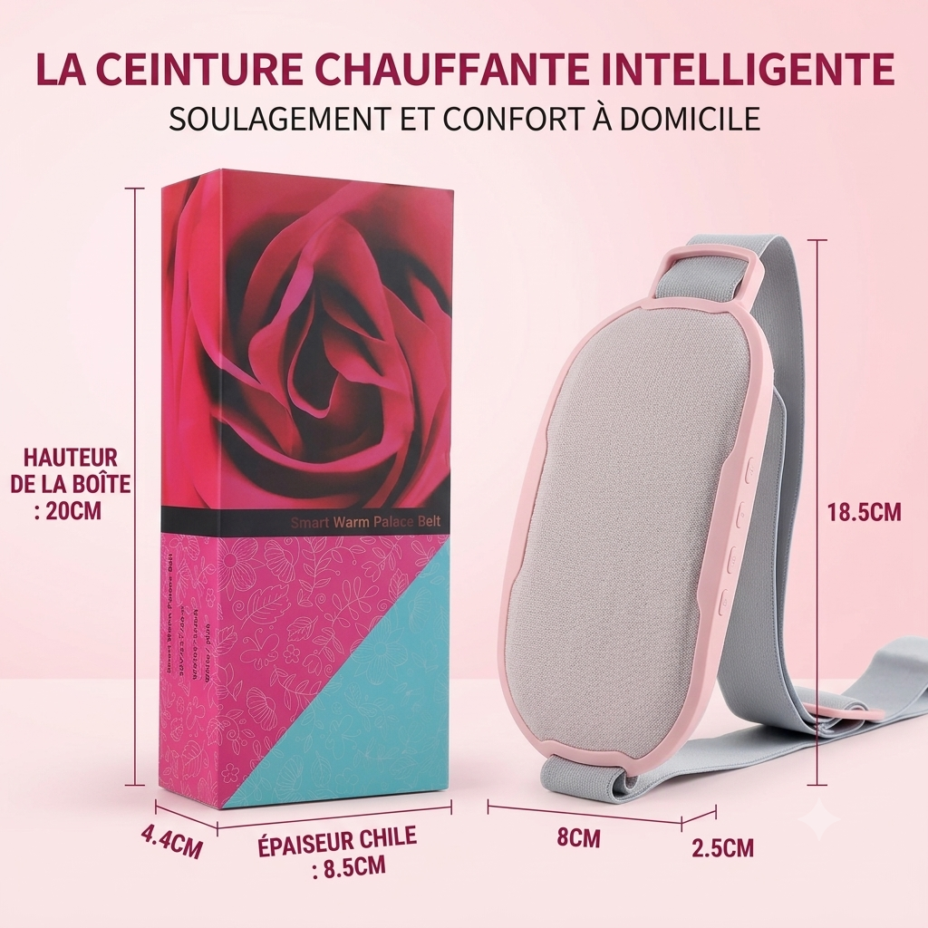 Lunéa™ — Ceinture Chauffante Menstruelle Anti-Douleur